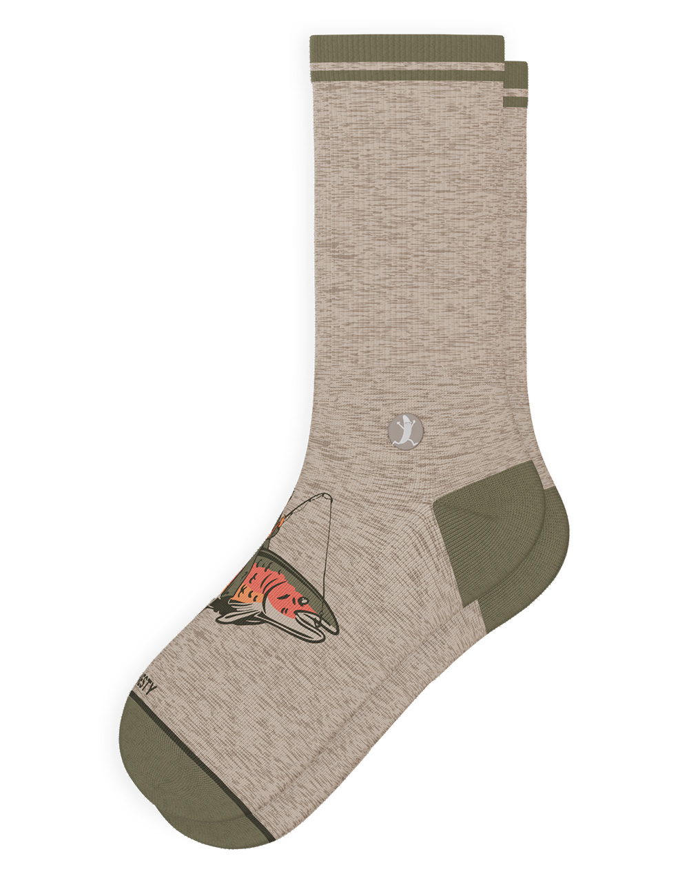 SHINESTY Rowdy Angler Crew Socks - MULTI