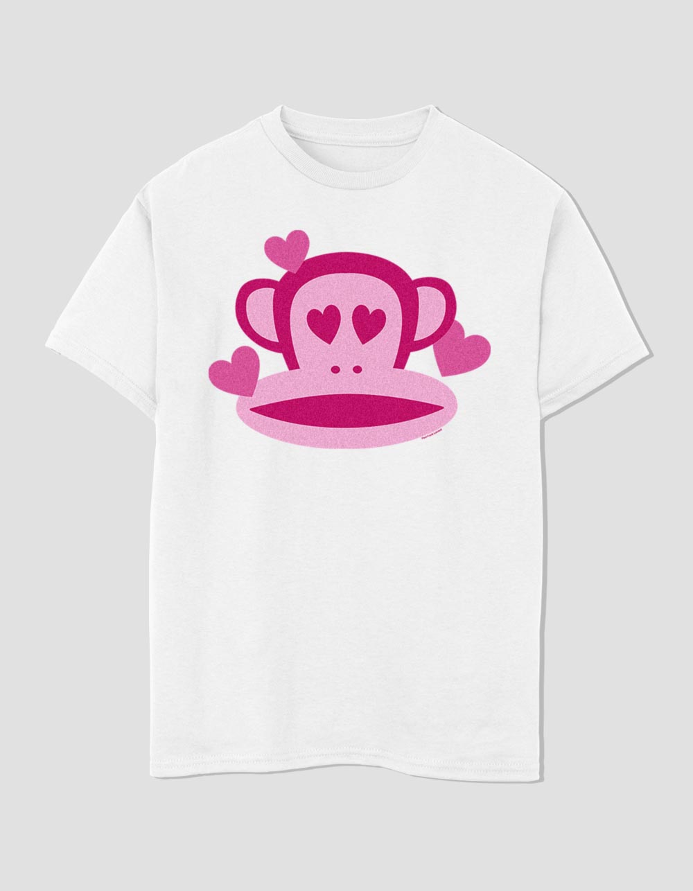 PAUL FRANK Heart Unisex Kids Tee - WHITE