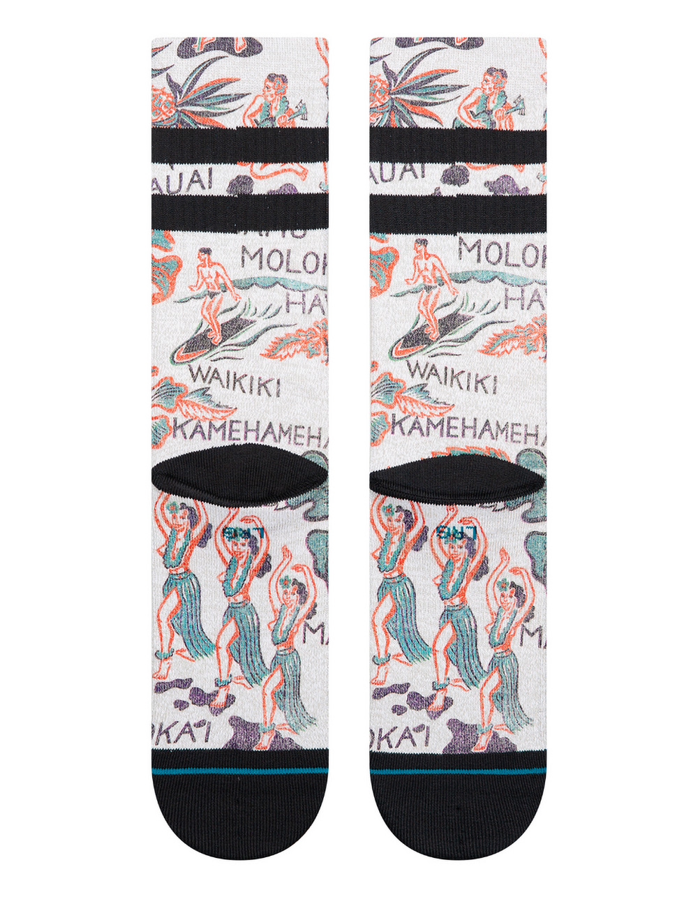 STANCE Lei Crew Socks - WHITE/MULTI