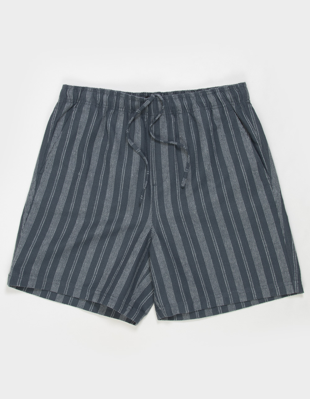 RSQ Mens Stripe Pull On Shorts - GRAY/WHITE