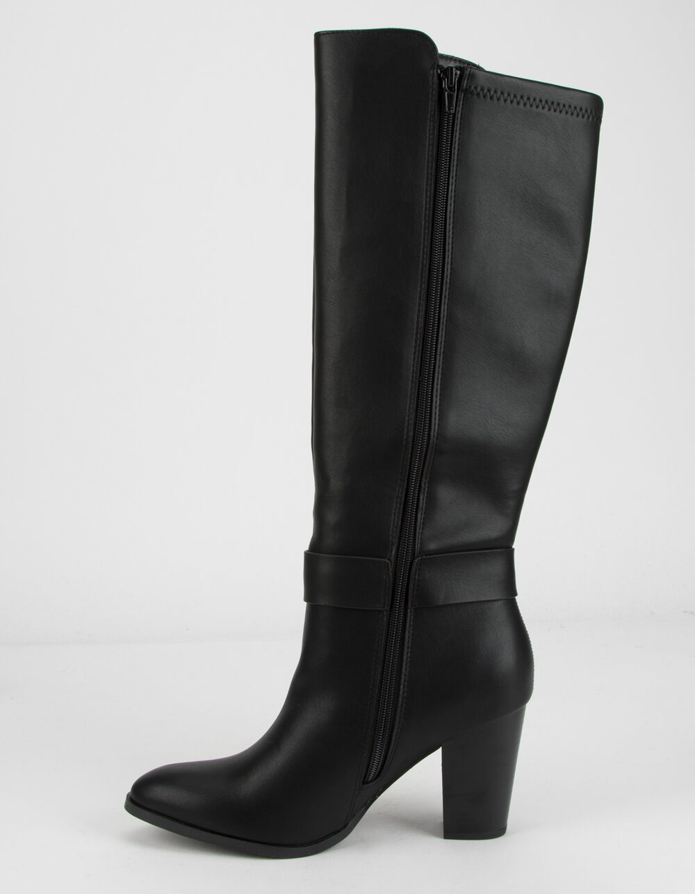 DELICIOUS Faux Leather Womens Knee High Boots image number 2