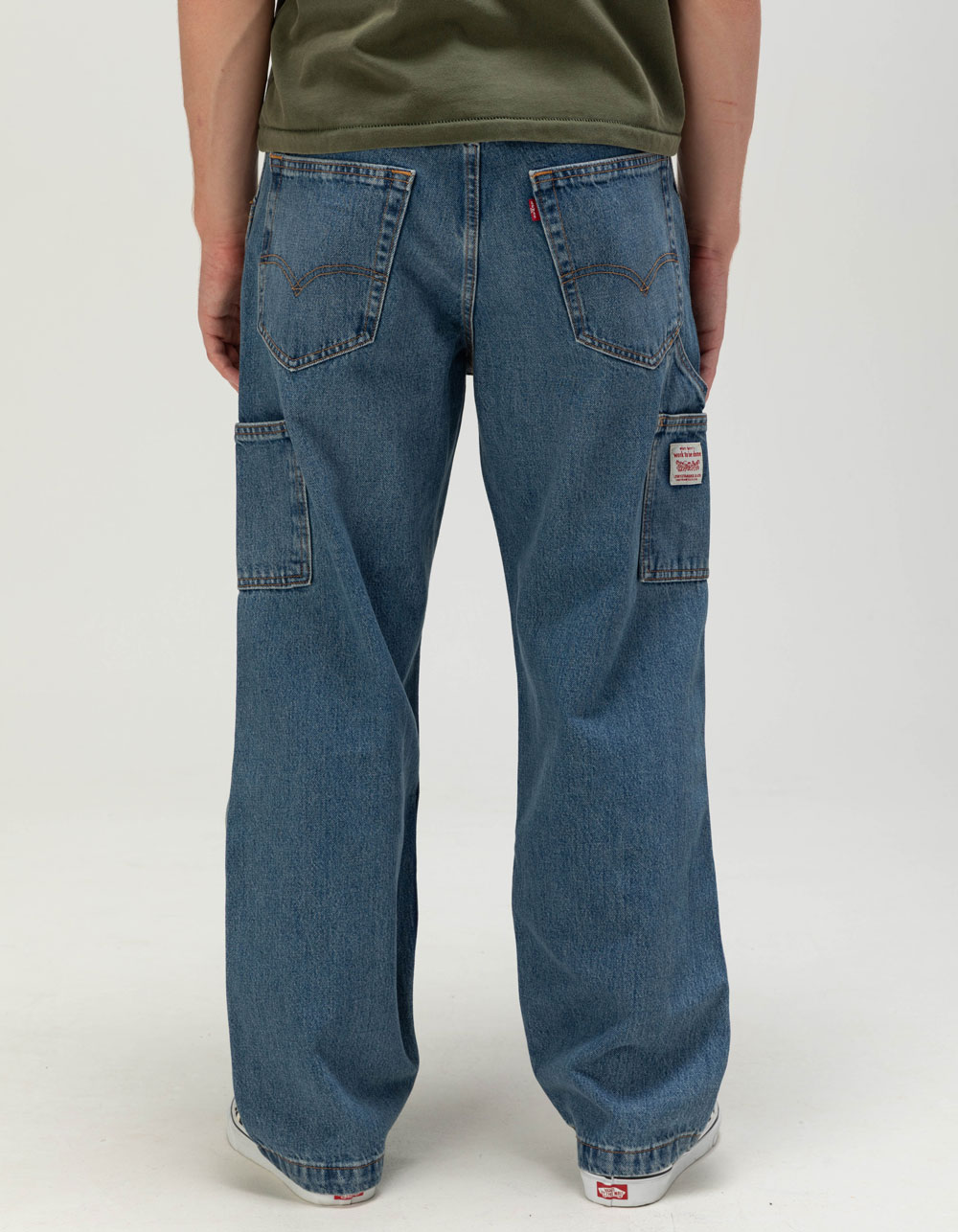 LEVI'S 568 Mens Loose Straight Double-Knee Carpenter Jeans - Detroit WASH LIGHT
