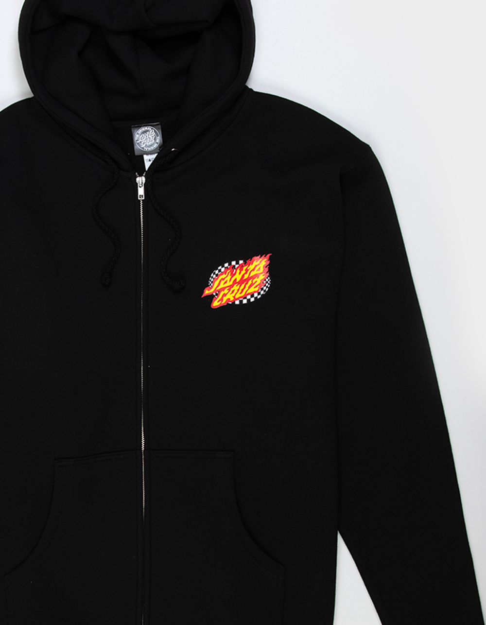 ★SANTA CRUZ Flame Ringed Dot Zip Hoodie 関税込★ Flame Ringed Dot Mens Zip Hoodie | Santa Cruz | Skate Apparel