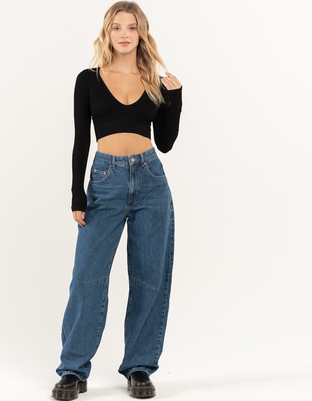 BDG URBAN OUTFITTERS Logan Womens Cinch Back Jeans