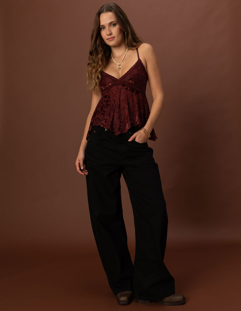 BDG Urban Outfitters Jaya Womens Low Rise Ultra Loose Jeans - BLACK DENIM