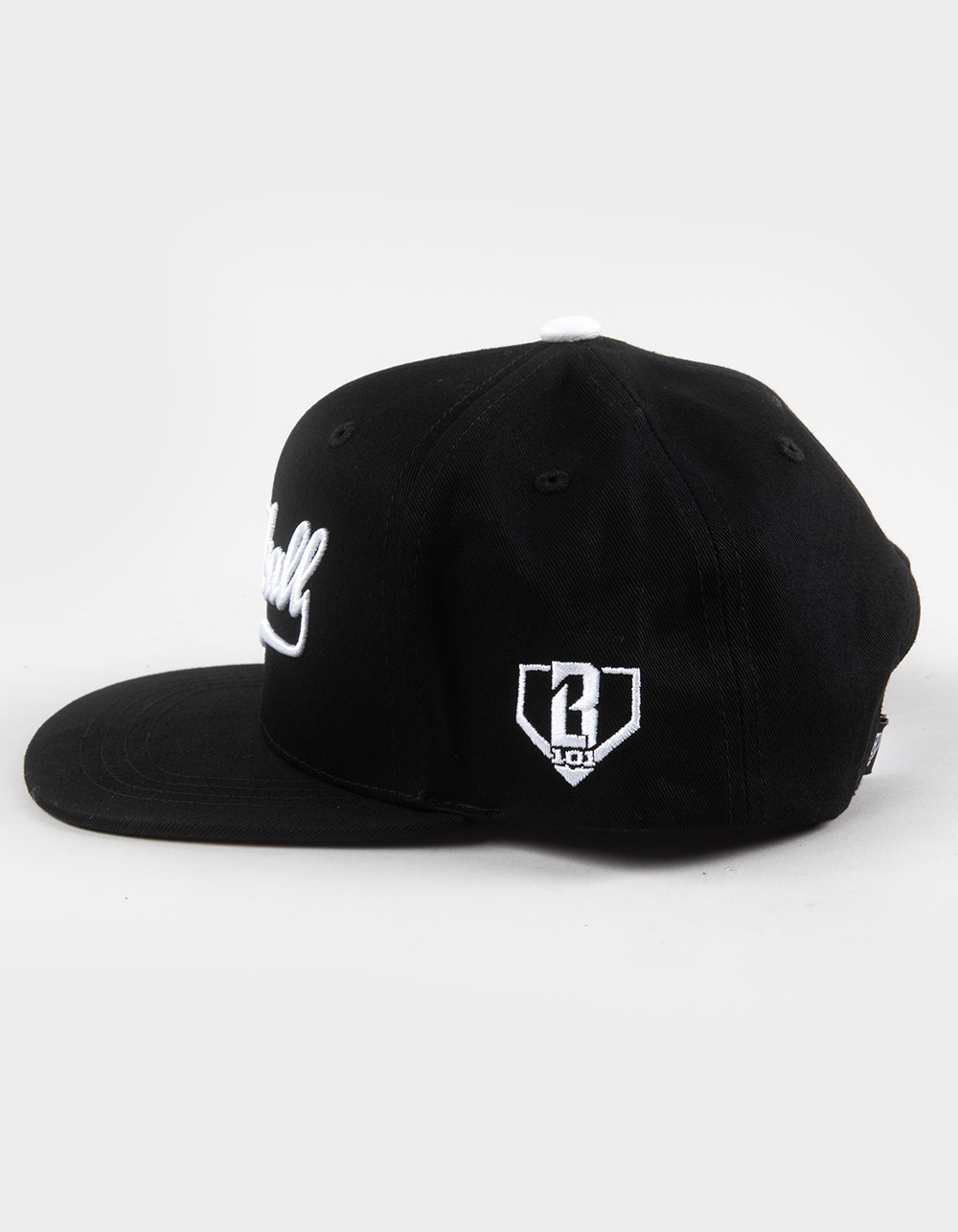BASEBALL LIFESTYLE 101 Established Off Field Boys Snapback Hat - BLK/WHT