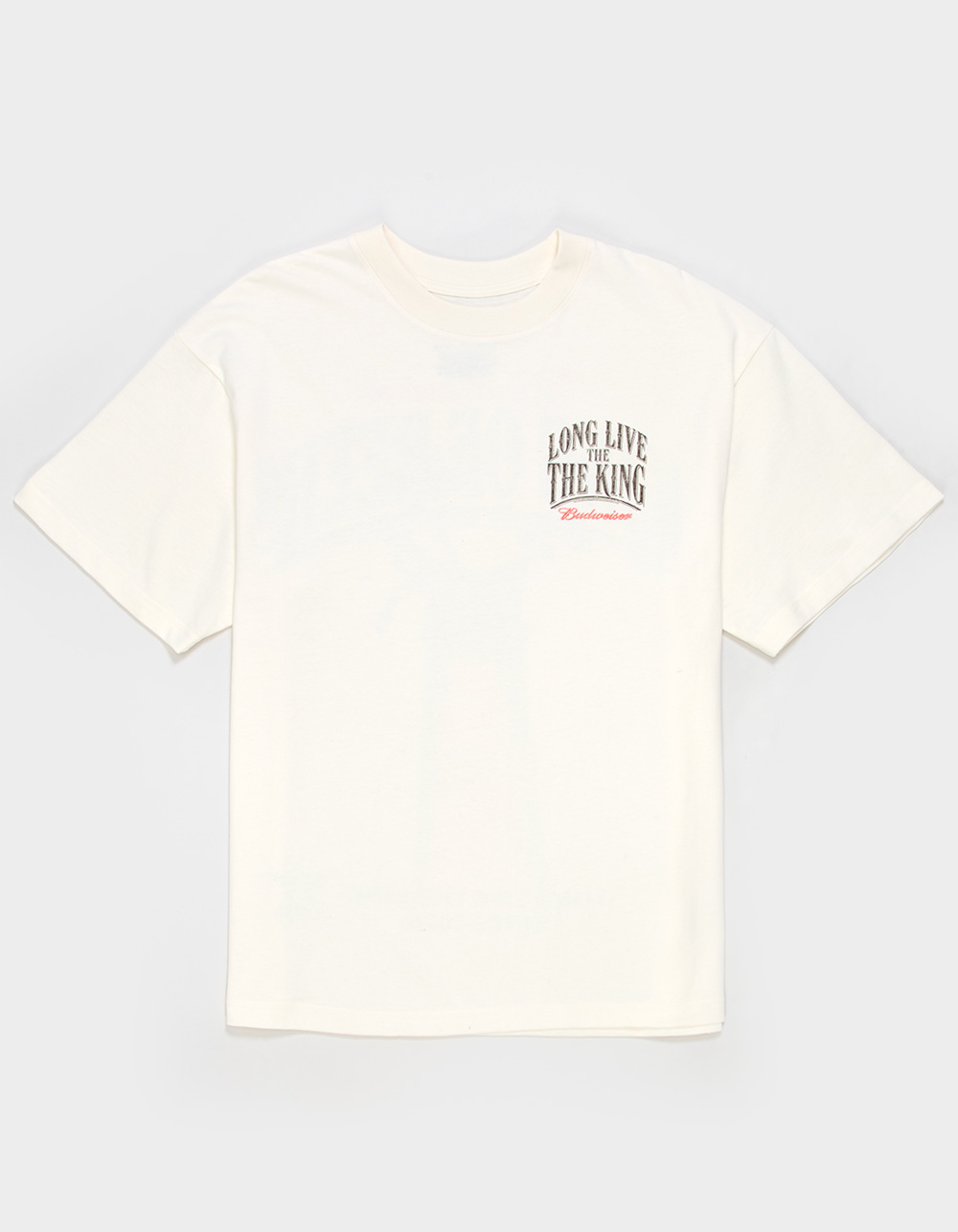 BUDWEISER King Of Beers Mens Boxy Tee - WHITE
