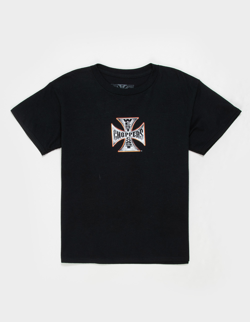 WEST COAST CHOPPERS Orange Hue Boys Tee - BLACK