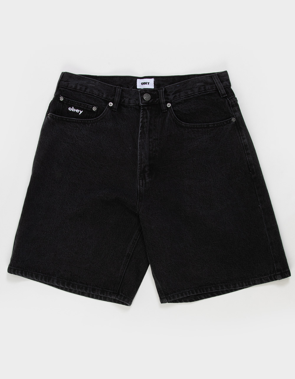 OBEY Bigwig Mens Baggy Denim Shorts - LIGHT INDIGO - 28