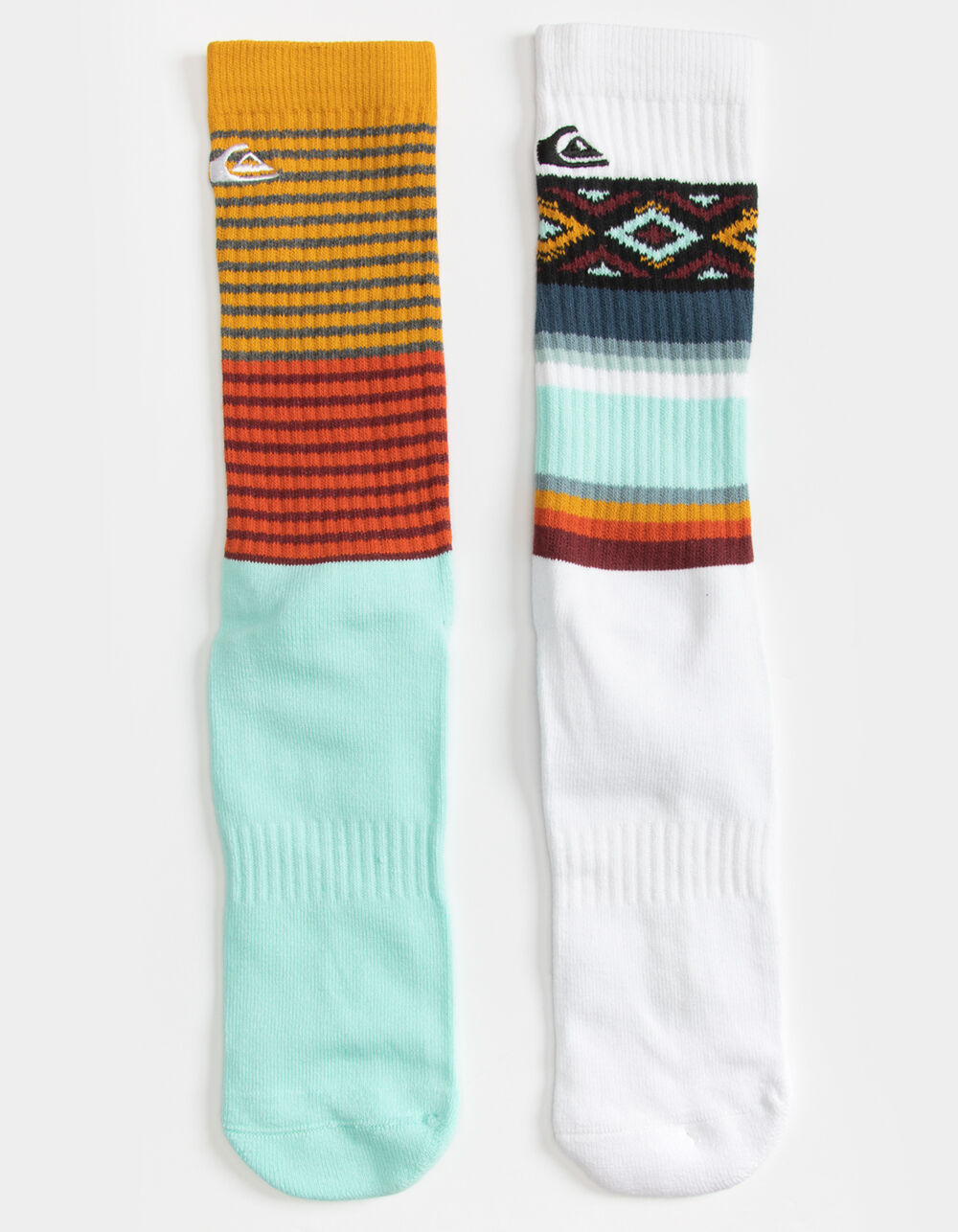 QUIKSILVER 2 Pack Mens Crew Socks MULTI Tillys