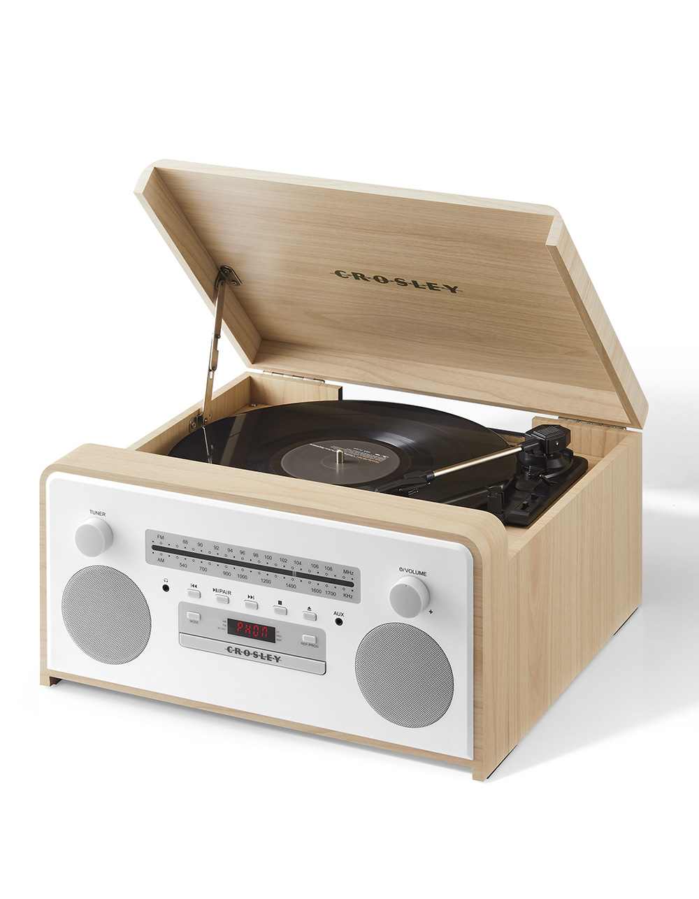CROSLEY Carter 7-In-1 Record Player - NATURAL