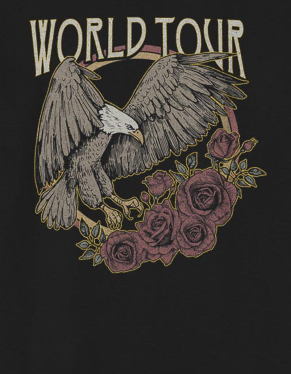 MUSIC Eagle World Tour Unisex Kids Tee - BLACK