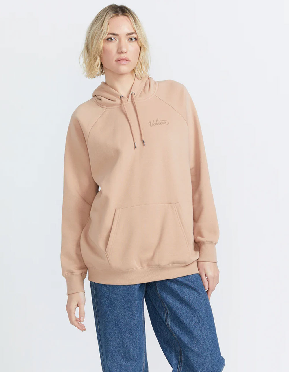 VOLCOM Truly Stoked Womens Oversized Hoodie - SAND