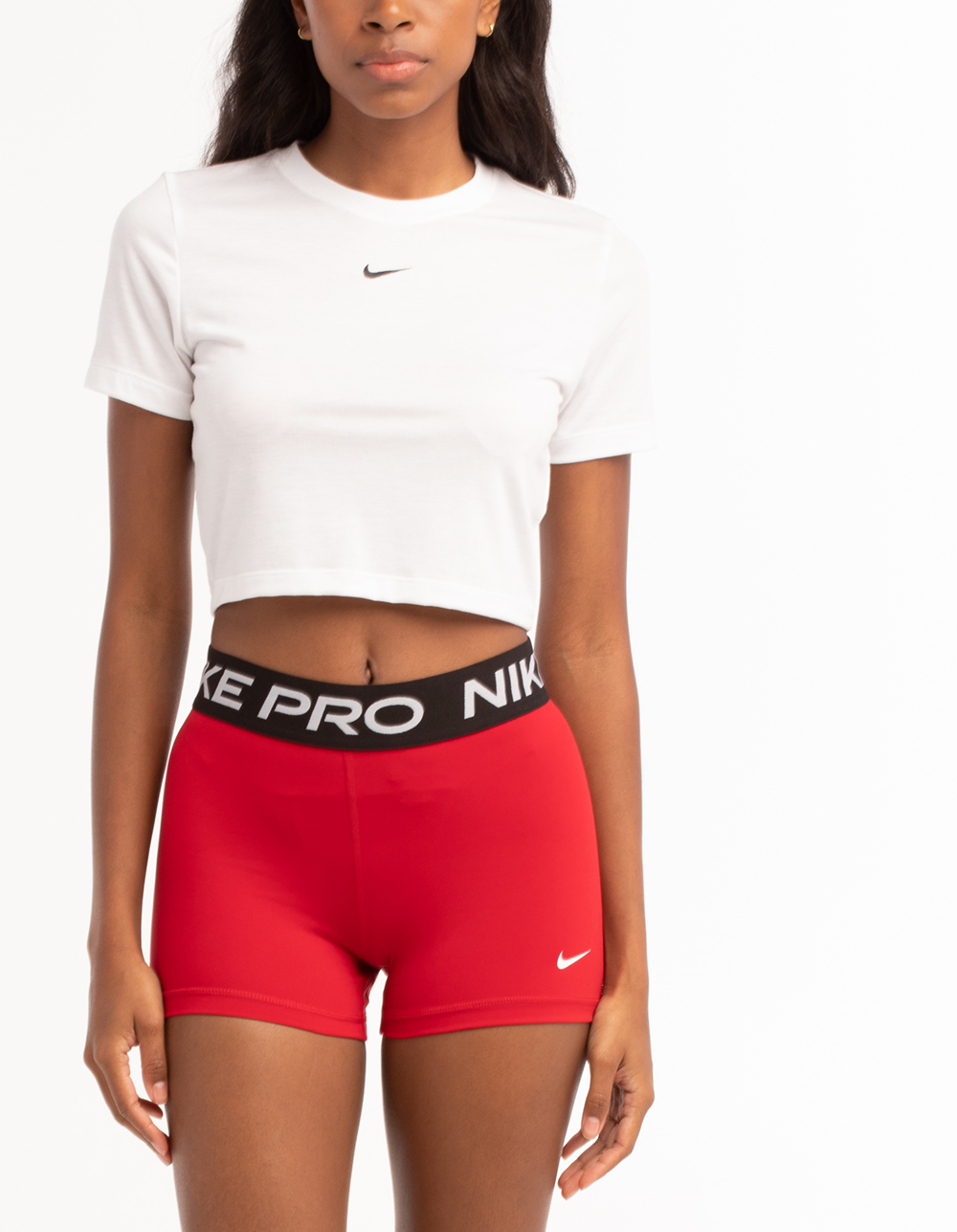 NIKE Pro 3" Compression Shorts - RED | Tillys