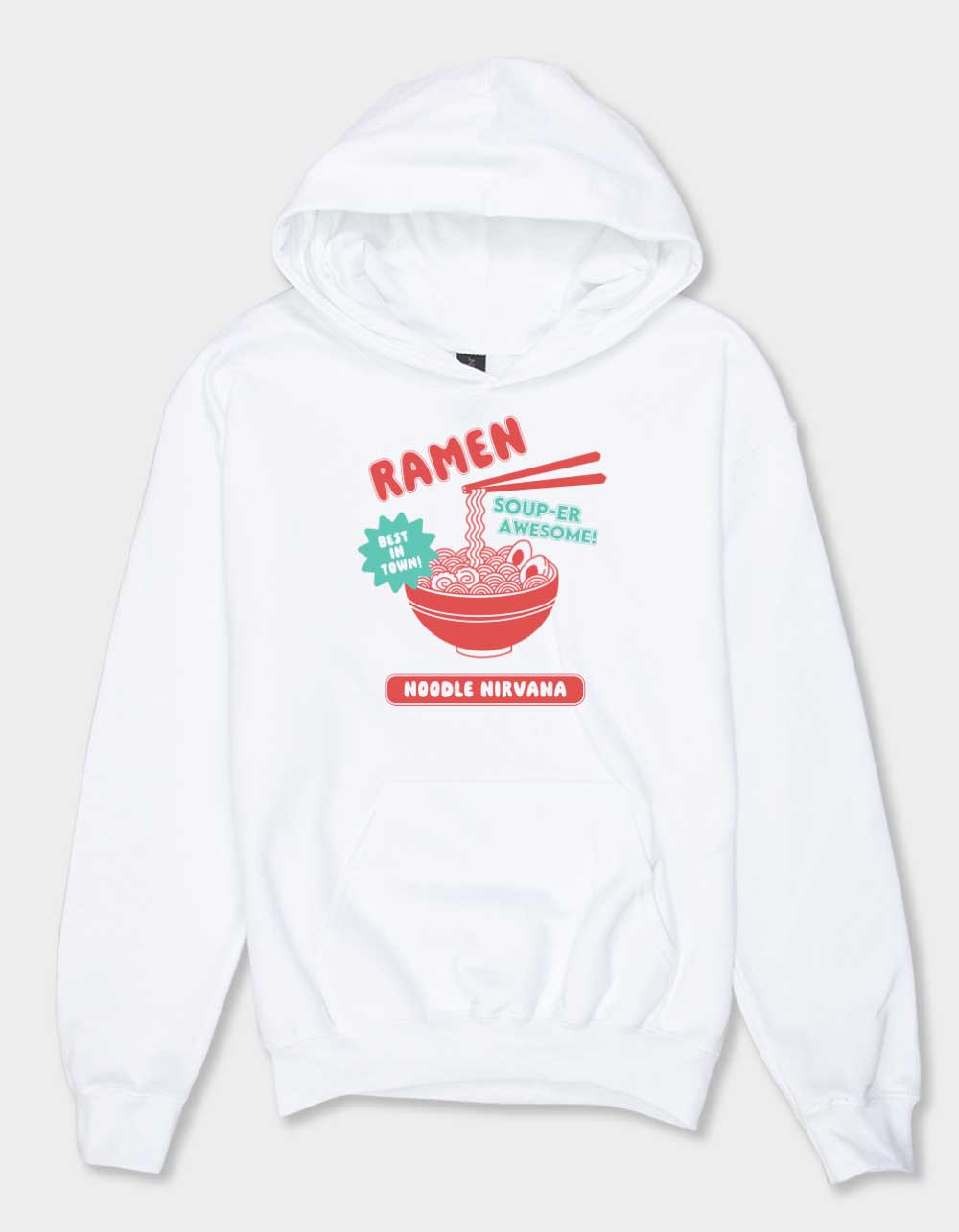 RAMEN Noodle Nirvana Unisex Kids Hoodie - WHITE