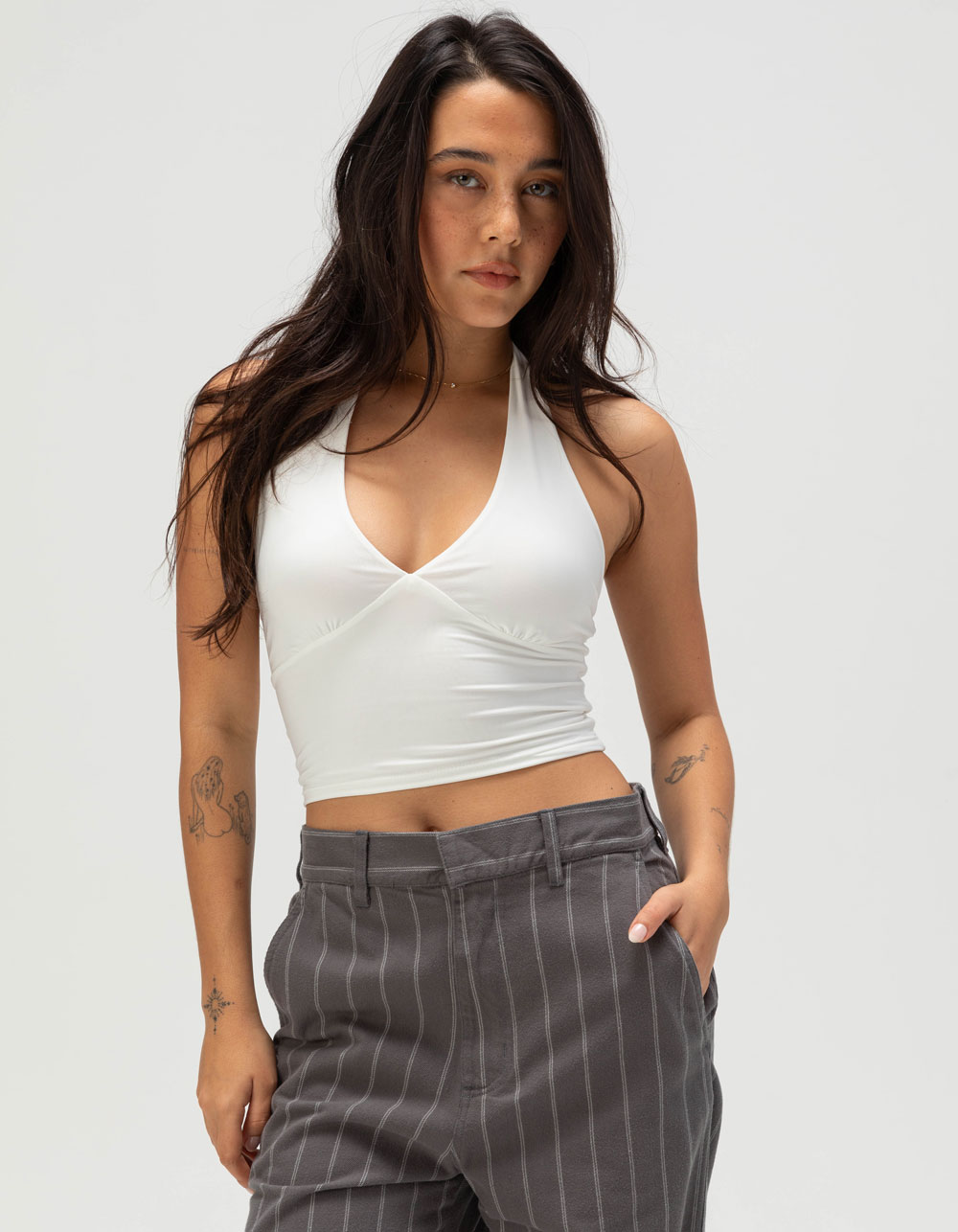FULL TILT Butter Soft Womens Halter Top