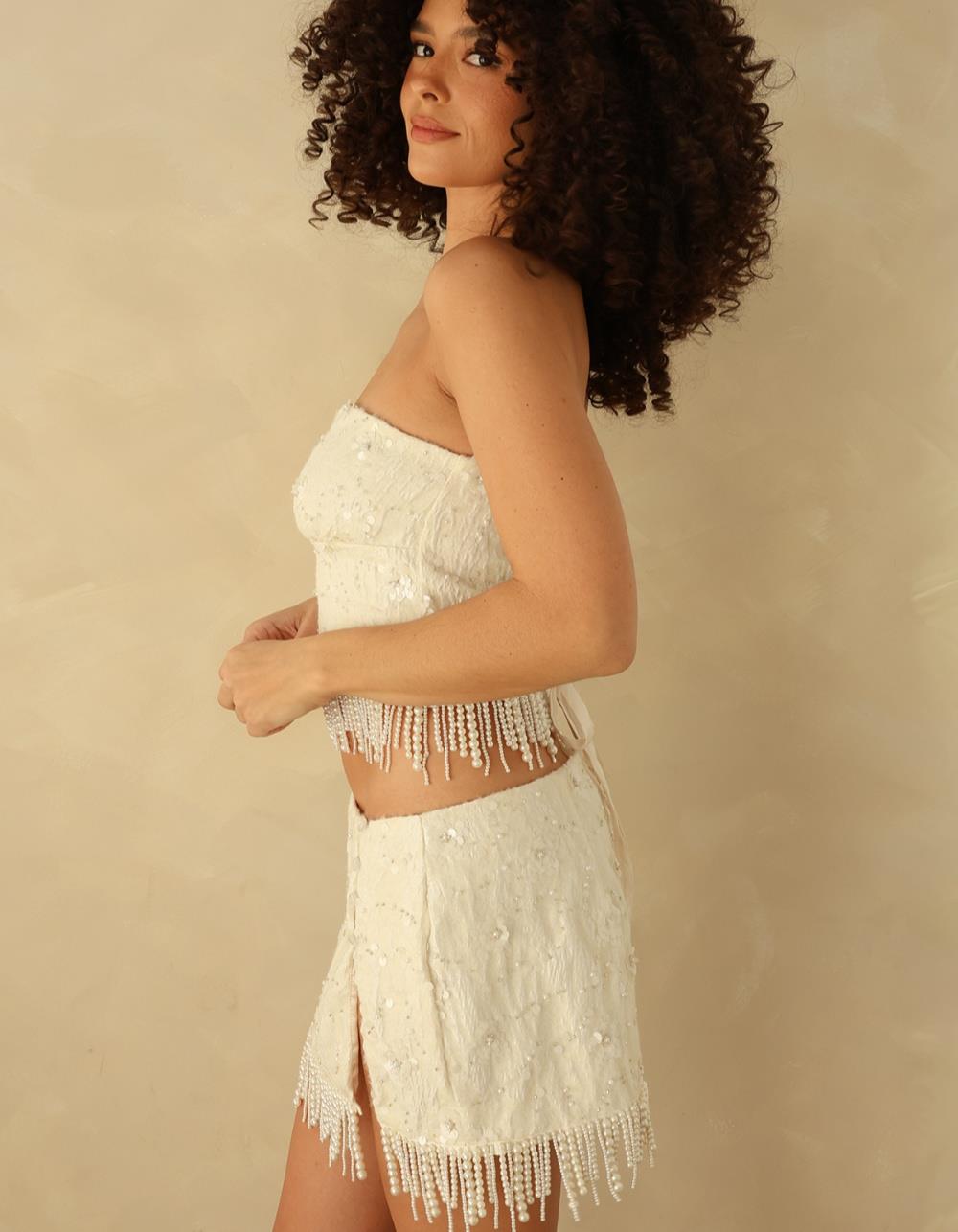 DIPPIN' DAISY'S Champagne Skirt - NATURAL