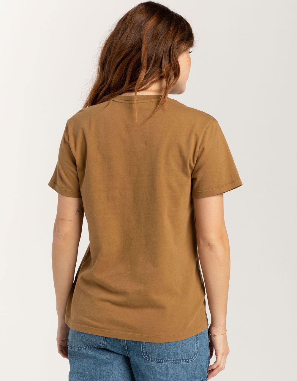 VANS Scorp Trip Womens Boyfriend Tee - BROWN