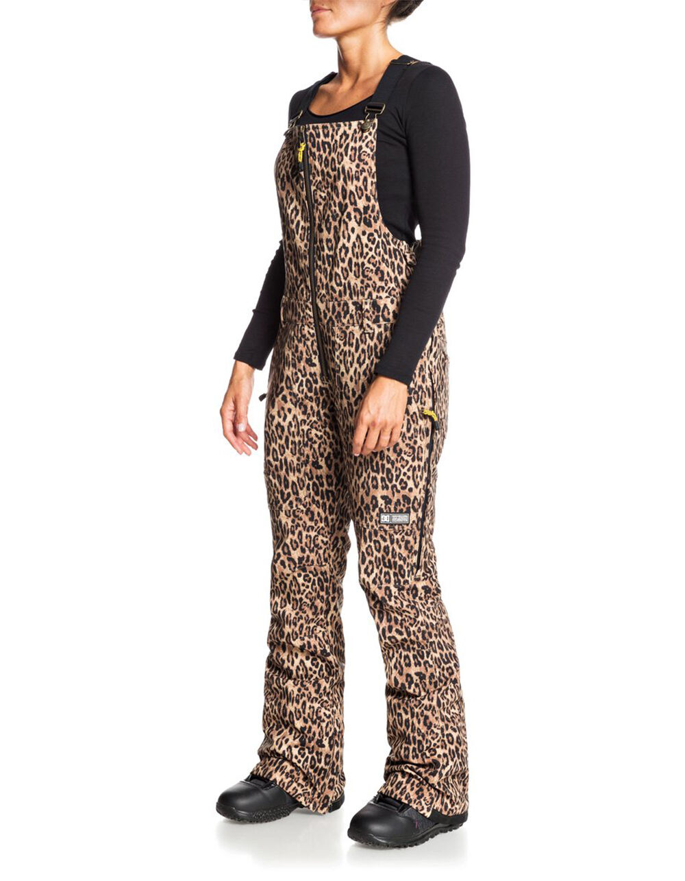 DC SHOES Collective Womens Softshell Snow Bib Pants - LEOPARD | Tillys