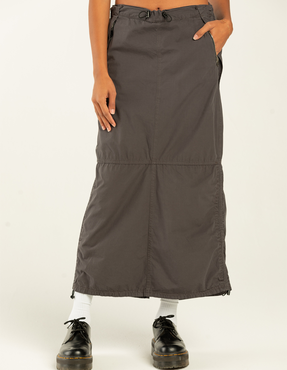 BDG Urban Outfitters Maxi Utility Skirt - BLACK