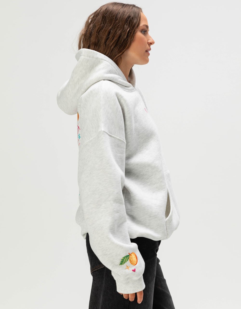 MALIBU SKYYE Costa Rica Womens Hoodie - HEATHER GRAY