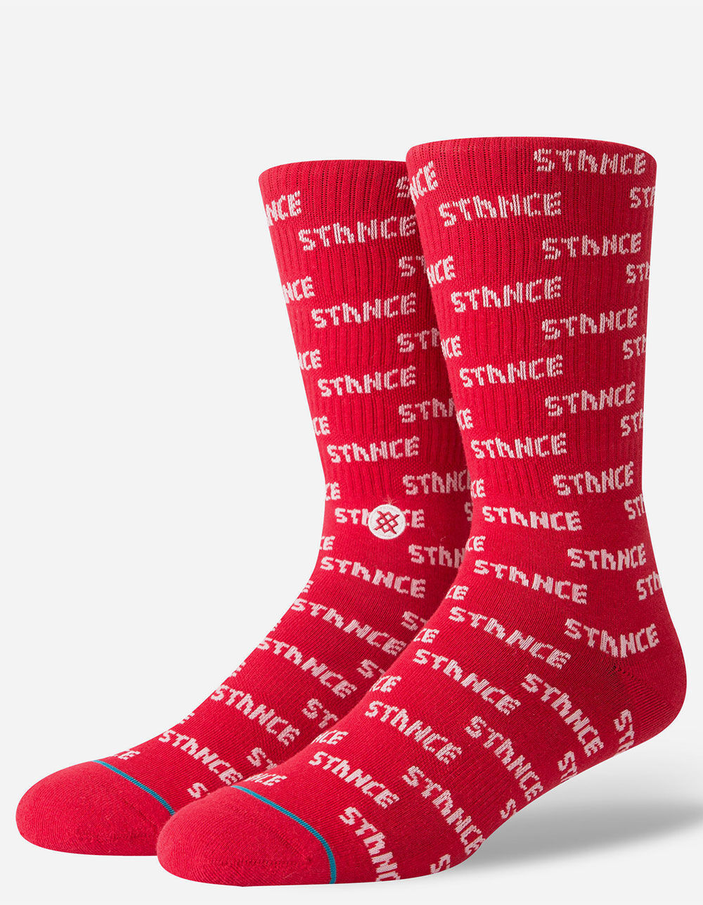 STANCE Repeat Red Mens Crew Socks RED Tillys