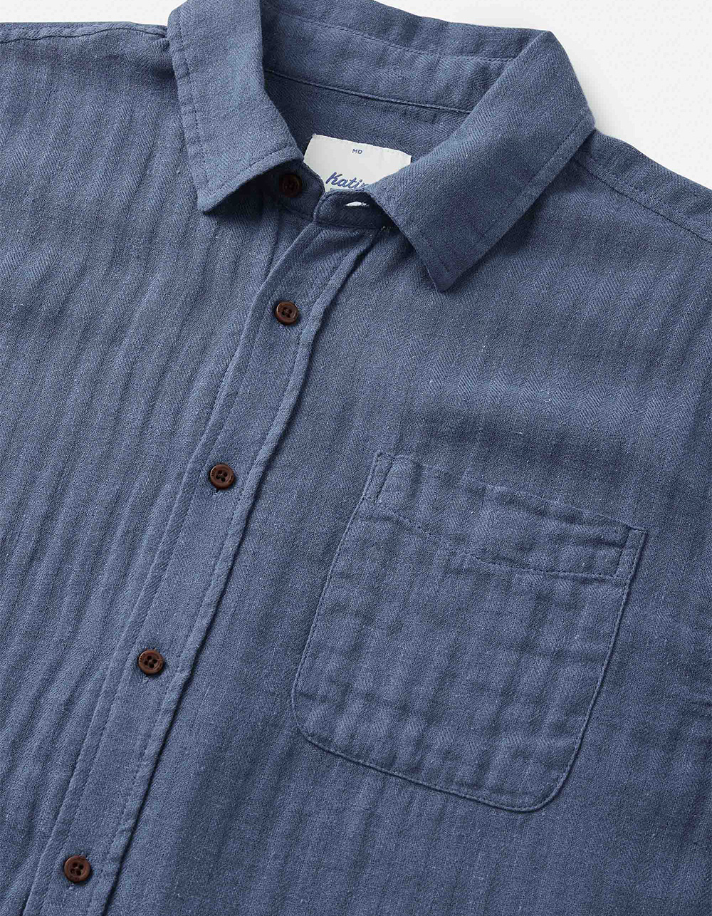 KATIN Alan Solid Mens Shirt - BLUE