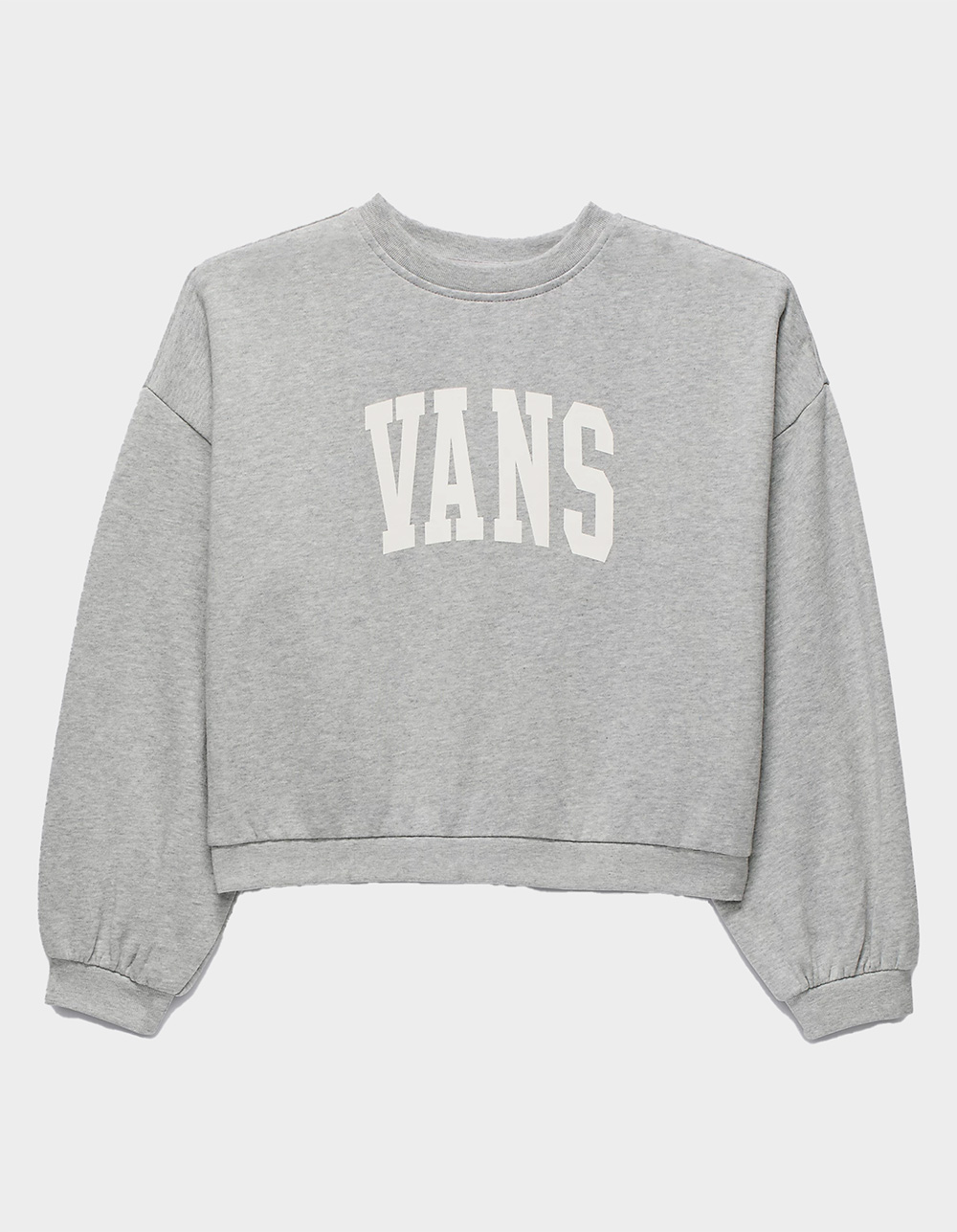 VANS Stadium Girls Loose Crewneck Sweatshirt - HEATHER GRAY