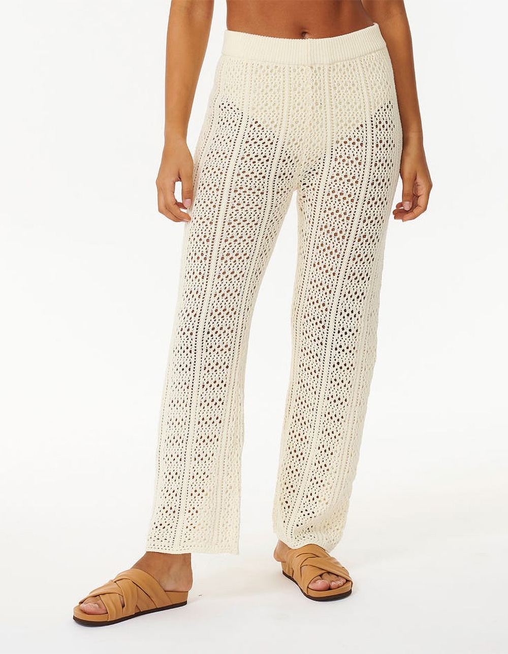 RIP CURL Pacific Dreams Womens Crochet Pants - OFF WHITE