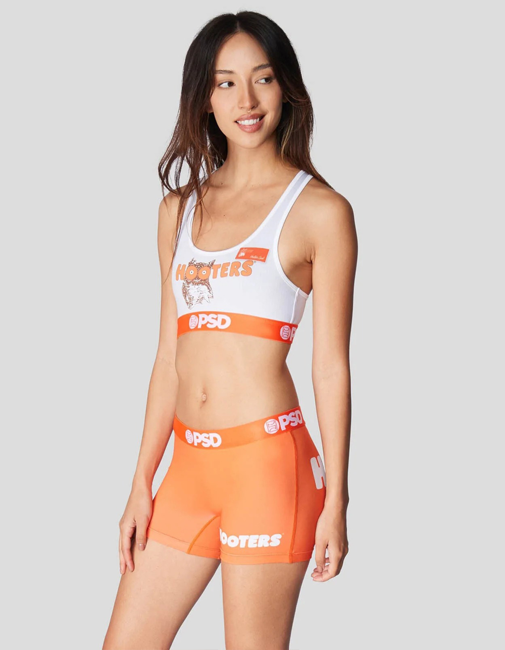 PSD Hooters Retro Uniform Sports Bra WHITE COMBO Tillys