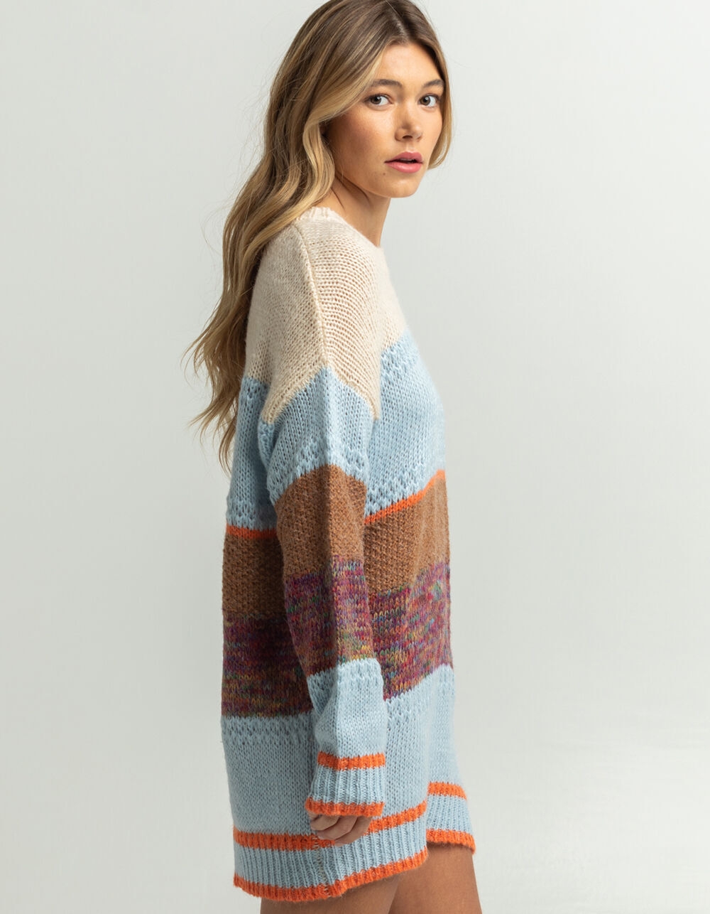 LUMIERE Stripe Sweater Dress - MULTI 