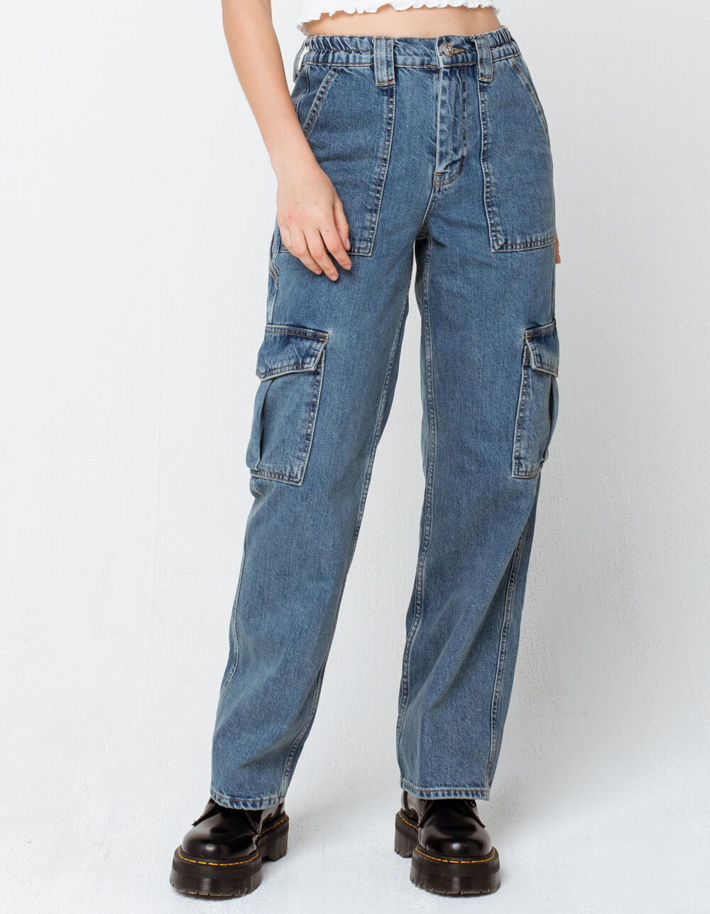 Outfitters Elastic Skate Womens Jeans - VINTAGE MEDIUM |