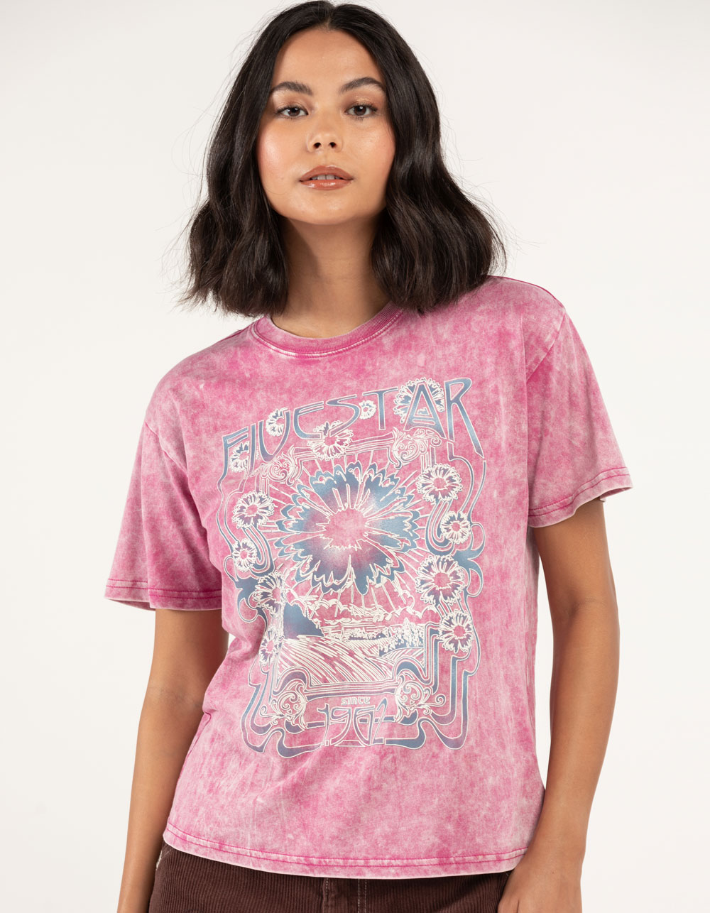 FIVESTAR GENERAL CO. Country Womens Oversized Tee - RASPBERRY | Tillys