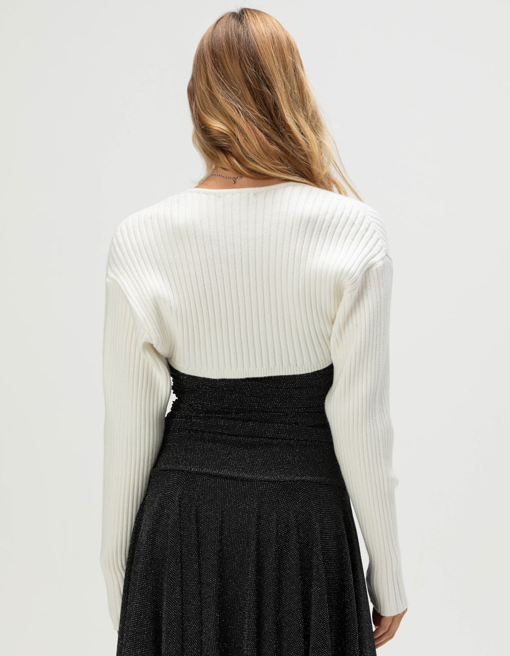 RSQ Womens Long Sleeve Shrug - CREAM