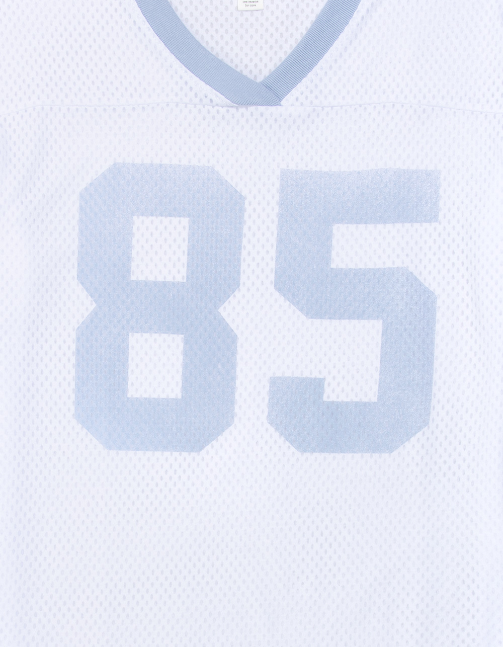 FULL TILT 85 Stripe Girls Mesh Tee - WHITE