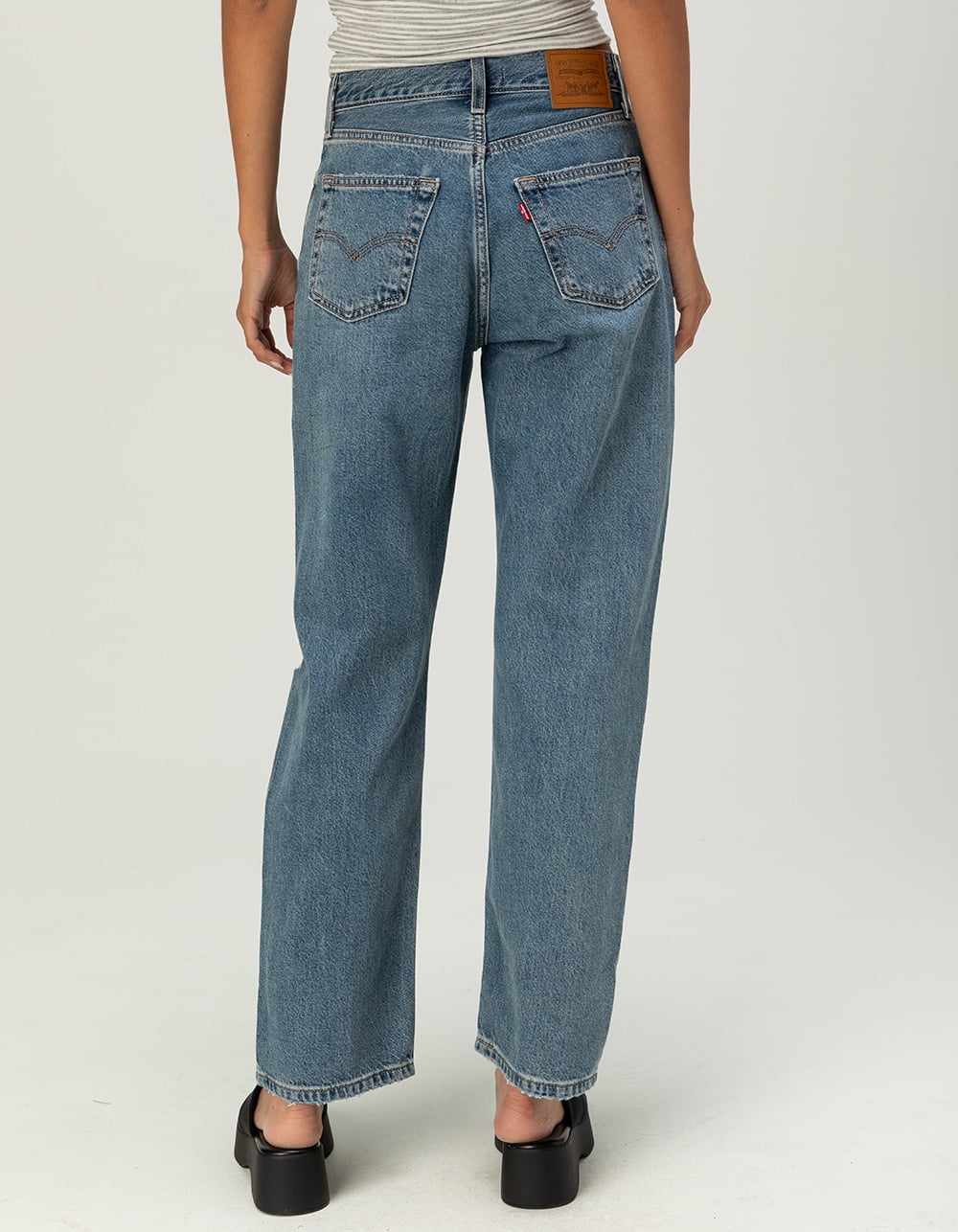 LEVI'S Premium Womens Easy Dad Jeans - Gorgeous Gal DARK BLAST