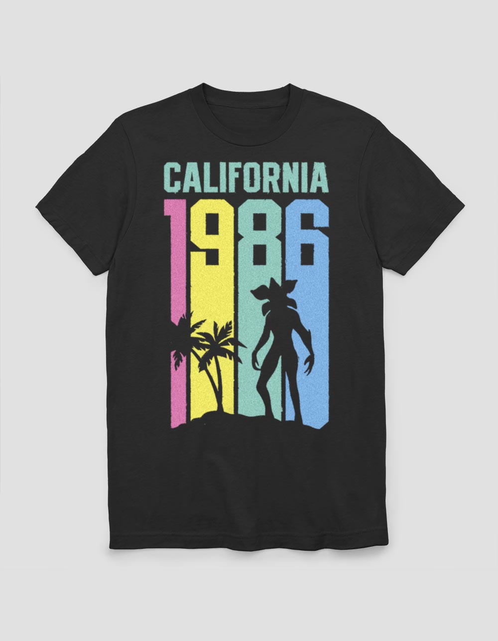 STRANGER THINGS Cali Demo Unisex Tee - BLACK