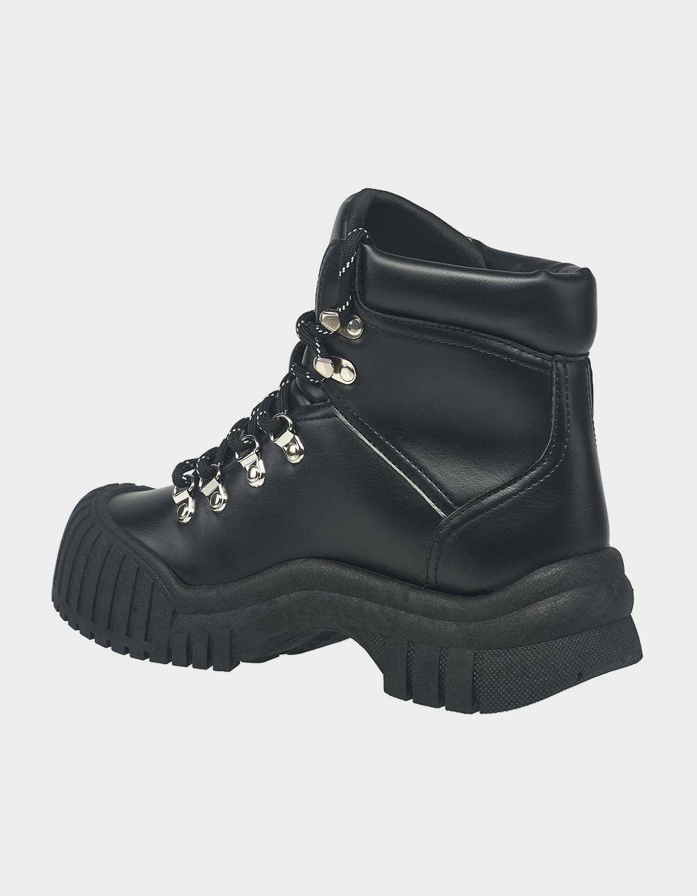 TRUE RELIGION Chris Lace Up Womens Boots - BLACK