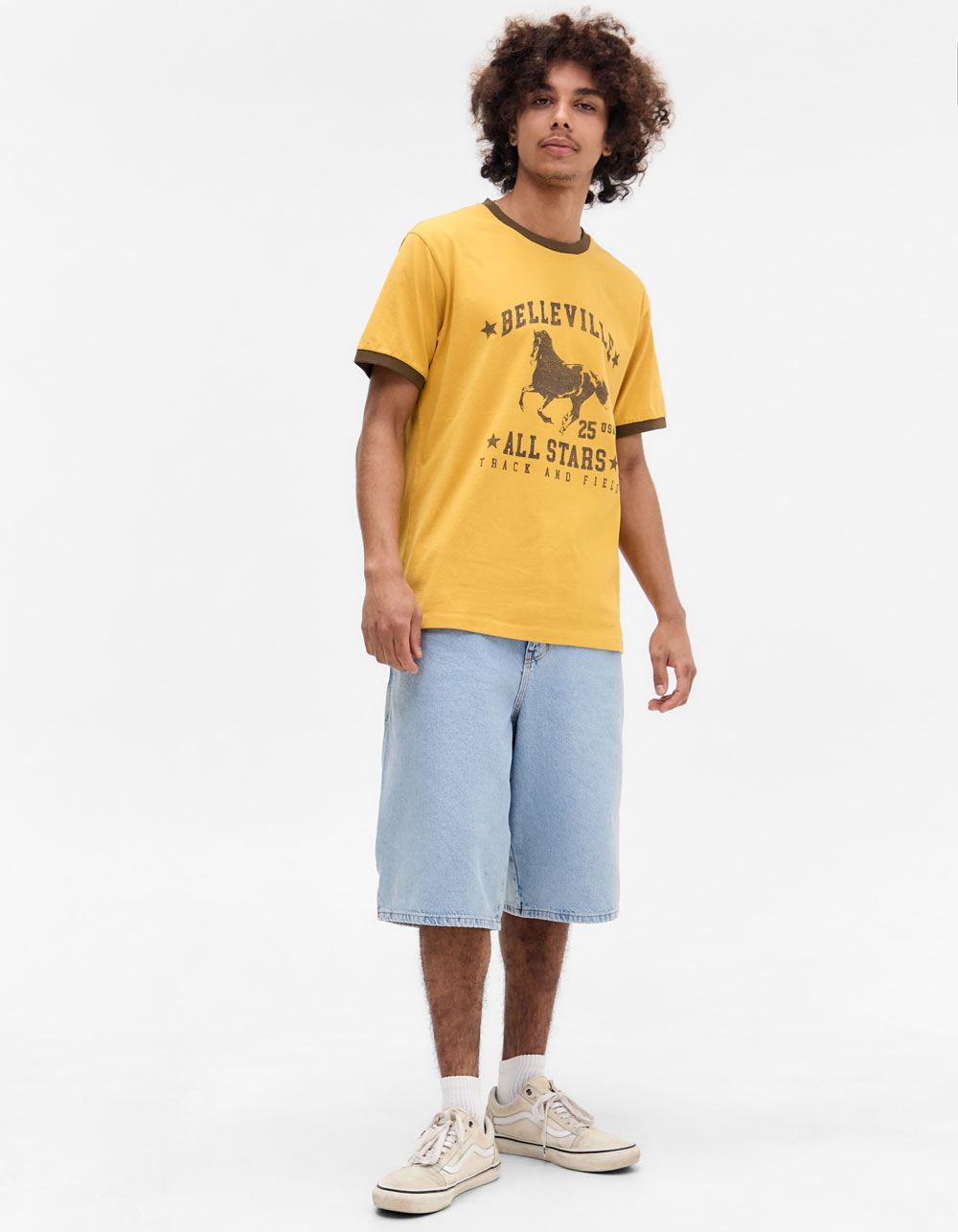 BDG Urban Outfitters Belleville Mens Tee - YELLOW