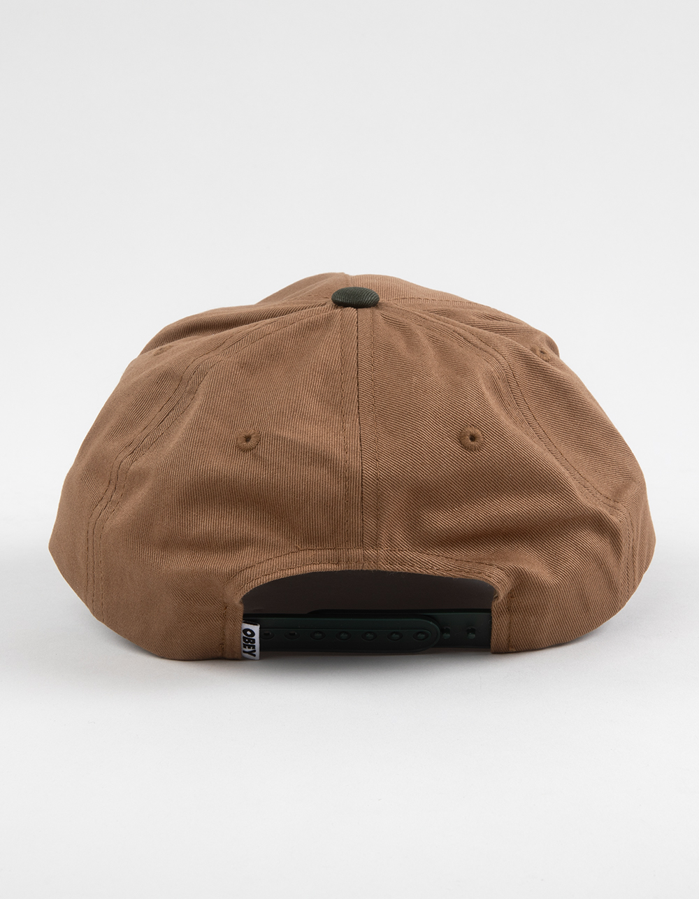 OBEY Ranch 5 Panel Snapback Hat - GREEN COMBO