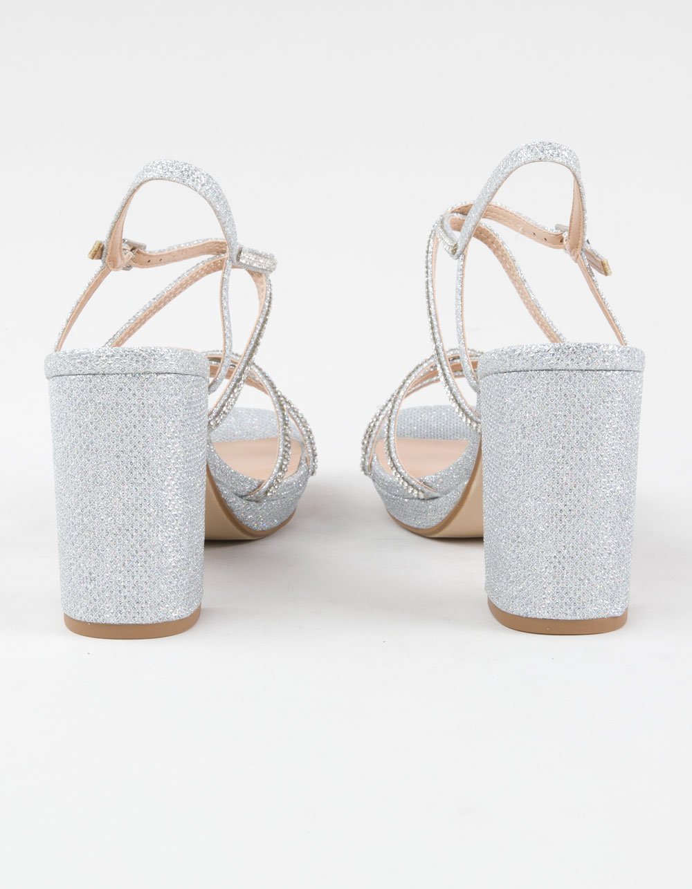 SODA Envoy Womens Platform Heels - SILVER