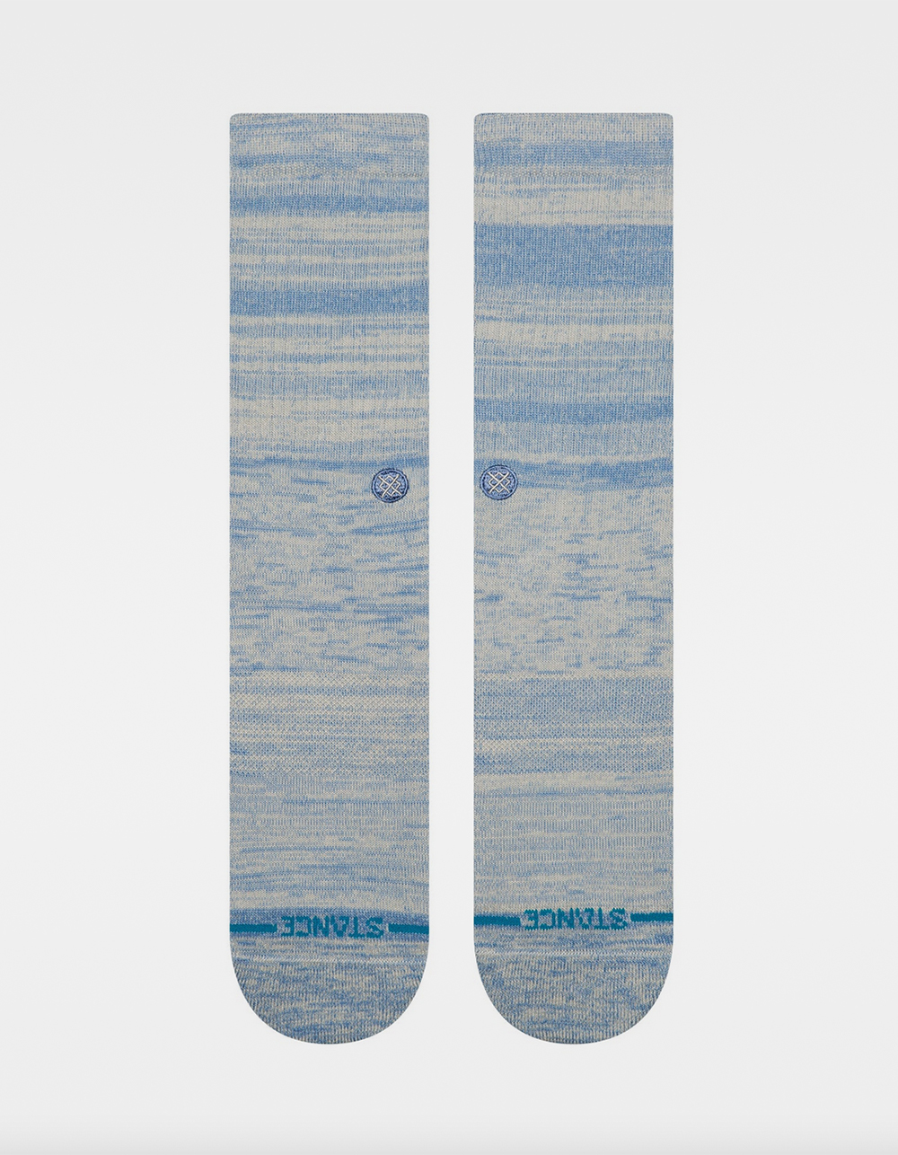 STANCE Marled Crew Socks - BABY BLUE