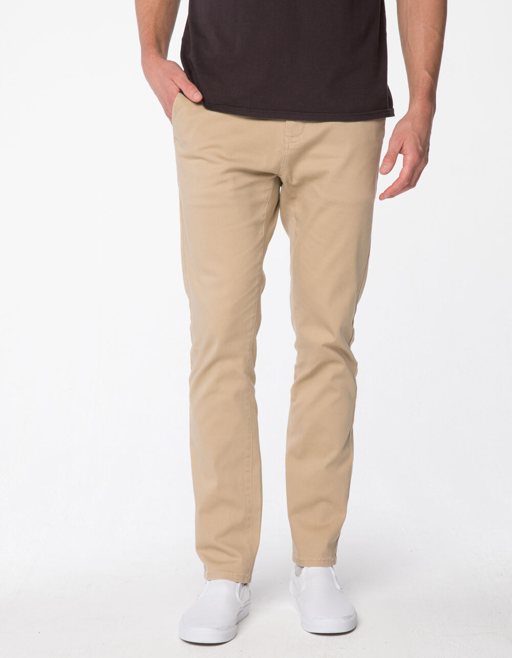 RSQ London Skinny Desert Mens Chino Pants - DESERT