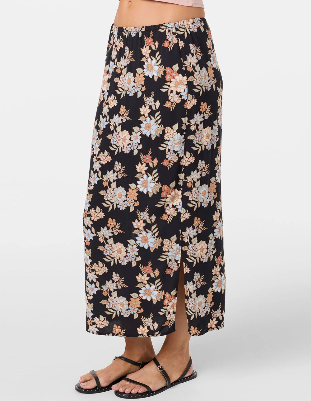 O'NEILL Bellamy Bali Womens Floral Midi Skirt - BLACK COMBO