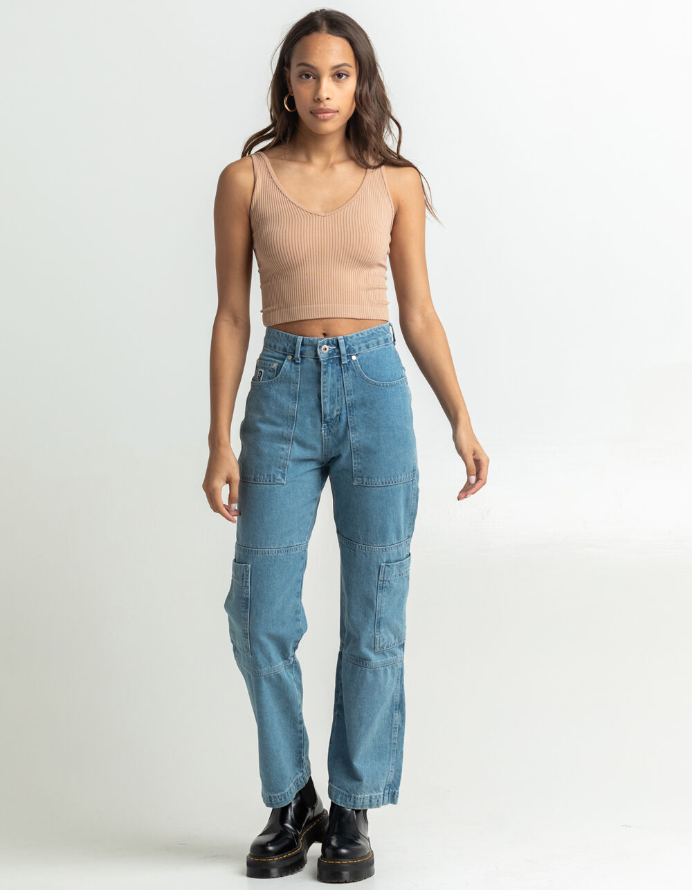 THE RAGGED PRIEST Combat Womens Jeans - LIGHT WASH | Tillys