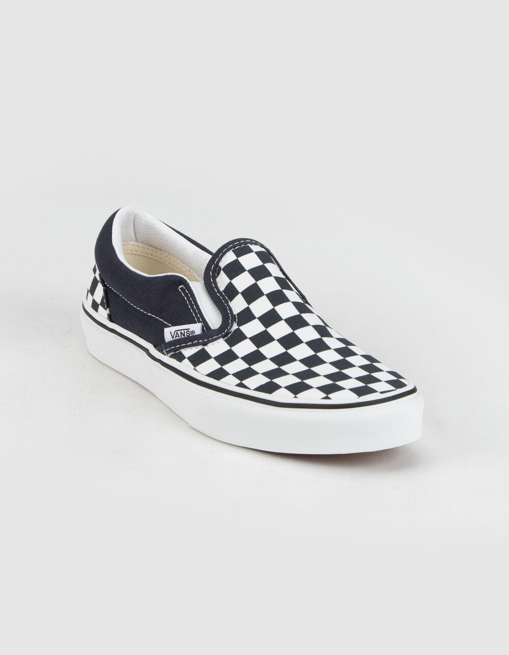 VANS Classic Checkerboard Slip-On Girls Shoes - INK/TRUE WHITE | Tillys