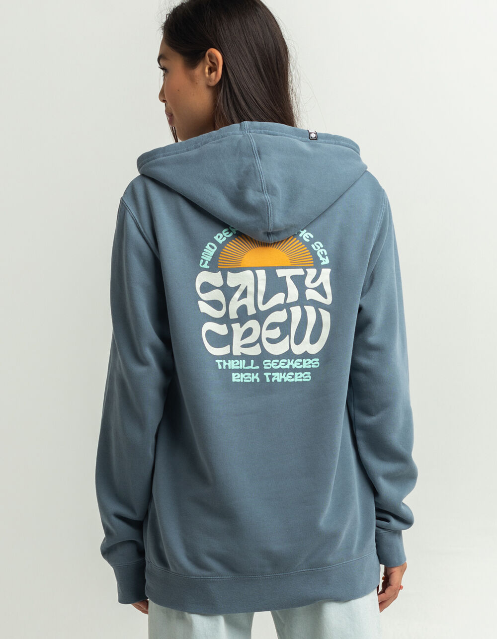 SALTY CREW Sunrise Womens Oversized Hoodie - FADED NAVY | Tillys
