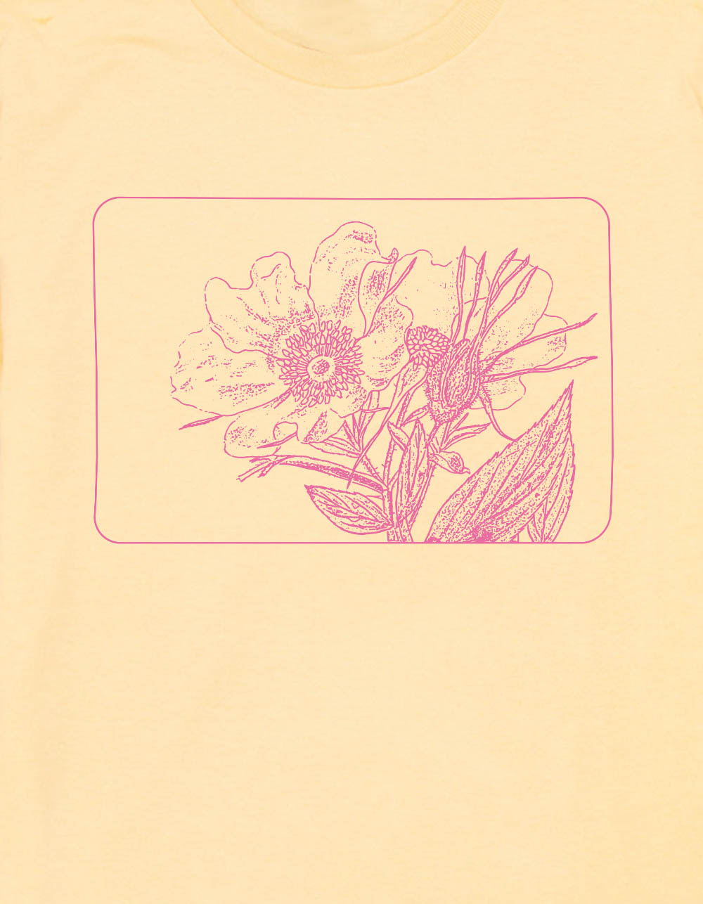 FLOWER Petal Frame Unisex Kids Tee - LT YELLOW