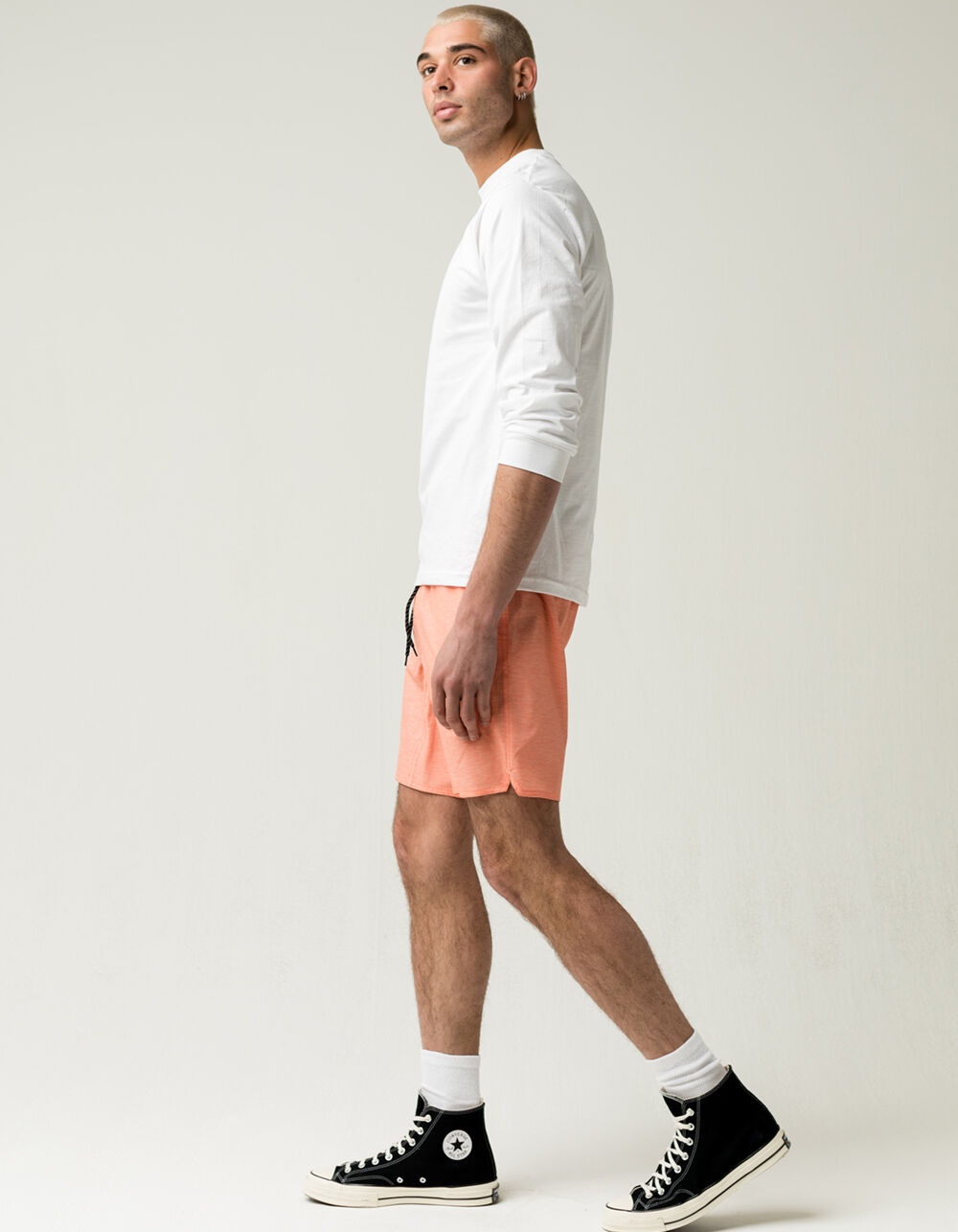 RSQ Active Mens Pink & Gray Shorts PINK/GRAY Tillys