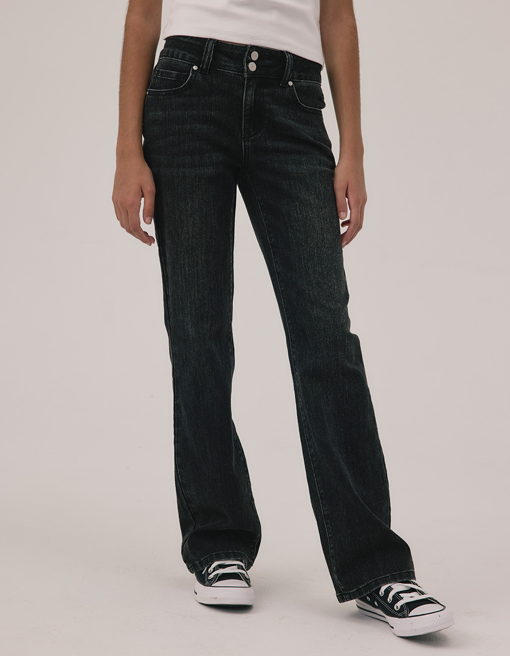 RSQ Girls Bootcut Jeans - WASHED BLACK